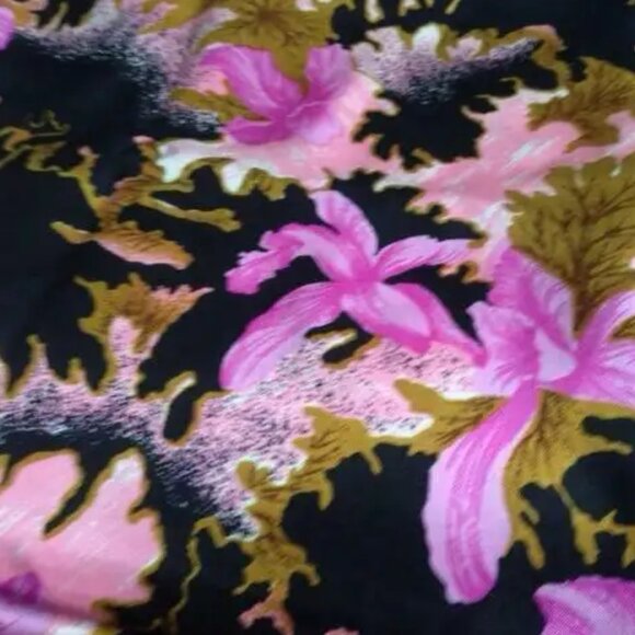 100% Pure Silk Flowers Fabric 36"Wide X 2. 25 M Dress Cheongsam - Picture 2 of 2